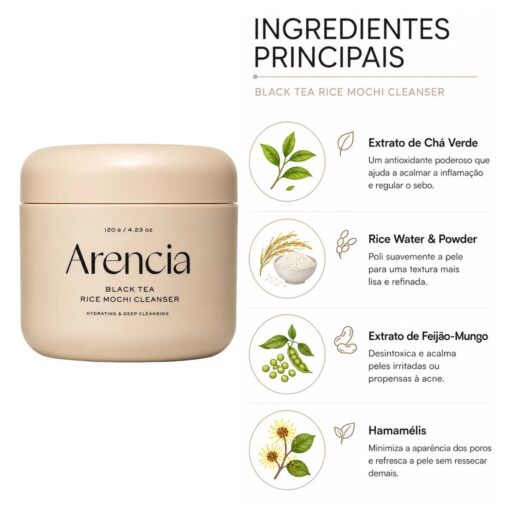 Alternative view of Gel De Limpieza Facial Arencia Calendula Rice Mochi Cleanser 120g