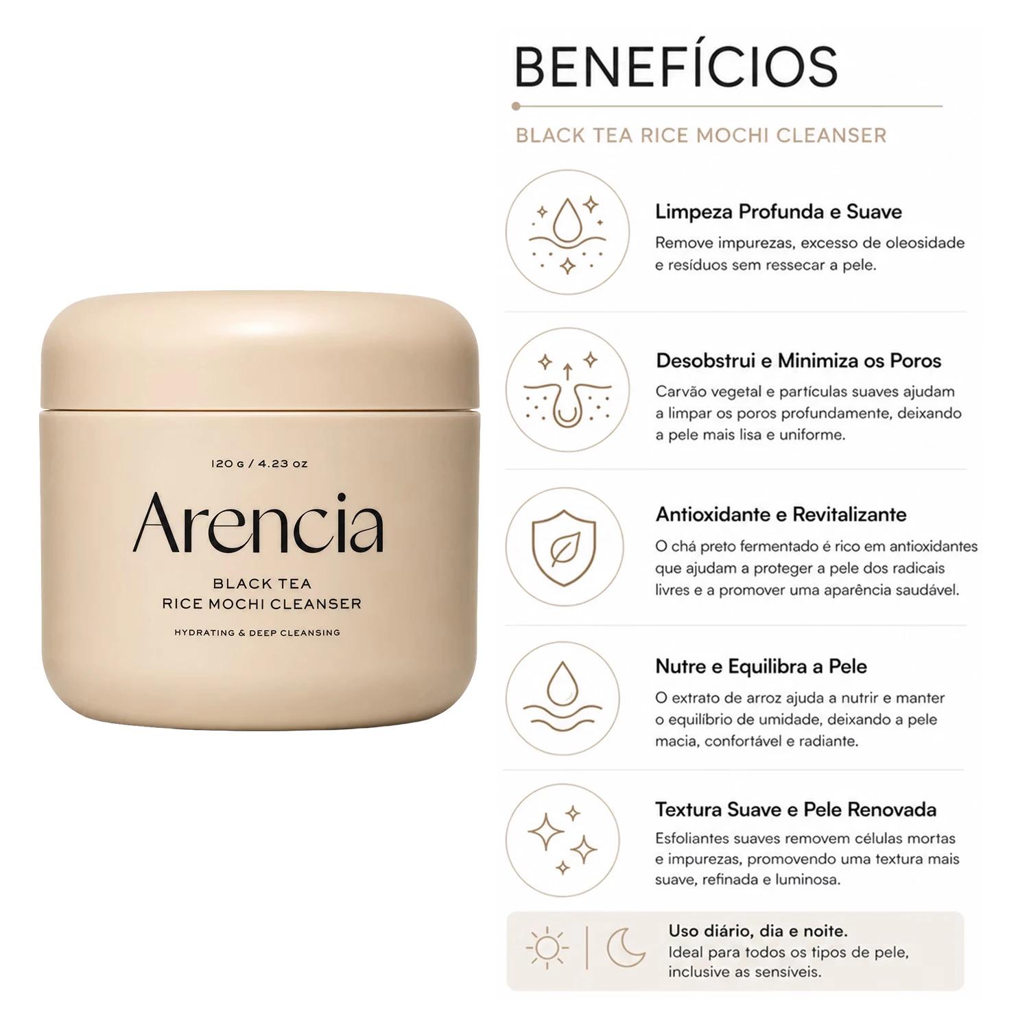 Gel De Limpieza Facial Arencia Calendula Rice Mochi Cleanser 120g - Imagen 3