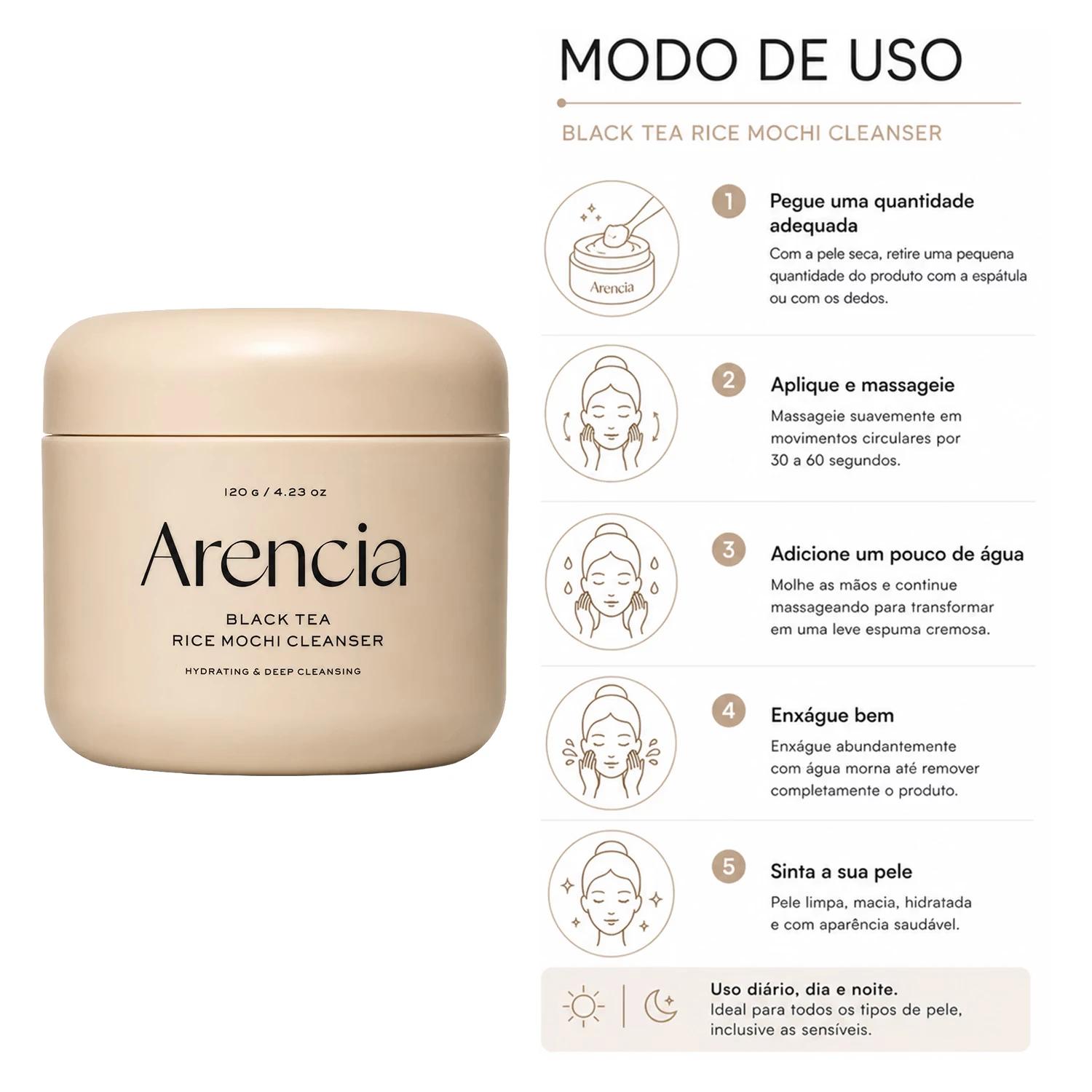 Gel De Limpieza Facial Arencia Calendula Rice Mochi Cleanser 120g - Imagen 4