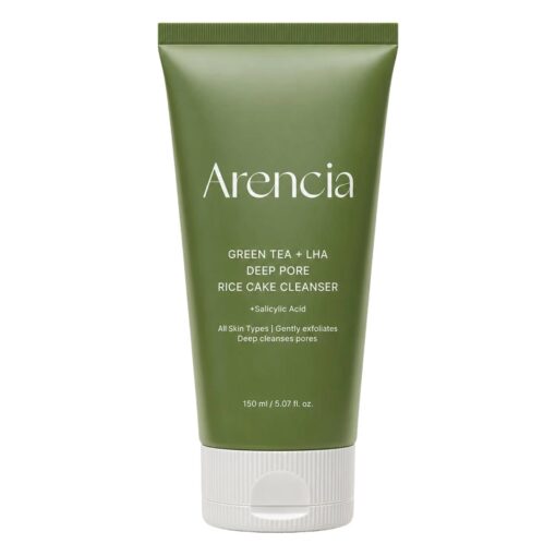 Gel De Limpieza Facial Arencia Green Tea + LHA Deep Pore Rice Cake Cleanser 150g
