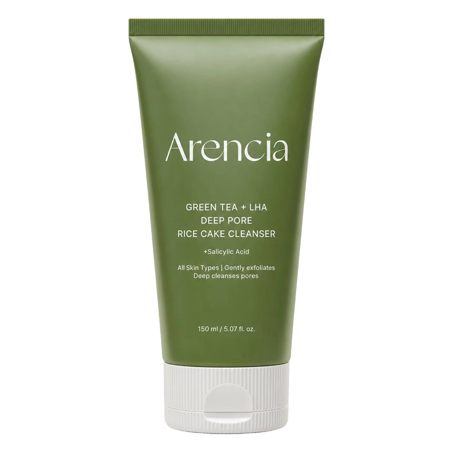 Gel De Limpieza Facial Arencia Green Tea + LHA Deep Pore Rice Cake Cleanser 150g