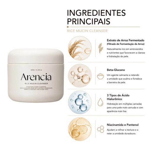 Alternative view of Gel De Limpieza Facial Arencia Rice Mucin Cleanser 120g