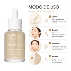 Sérum Arencia Rice Mucin Glow 30ml - Imagen 4