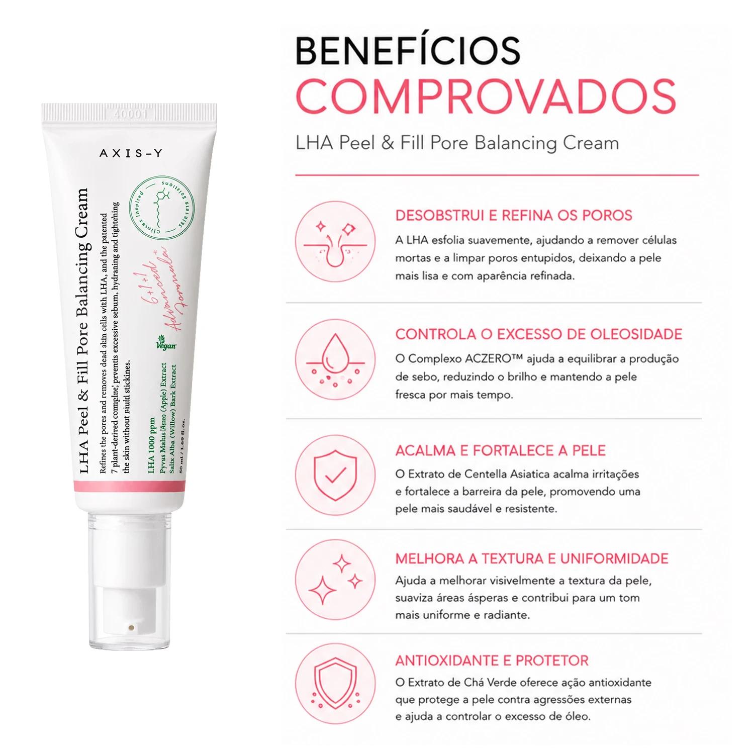 Creme Axis-Y LHA Peel & Fill Pore Balancing 50ml - Imagen 3