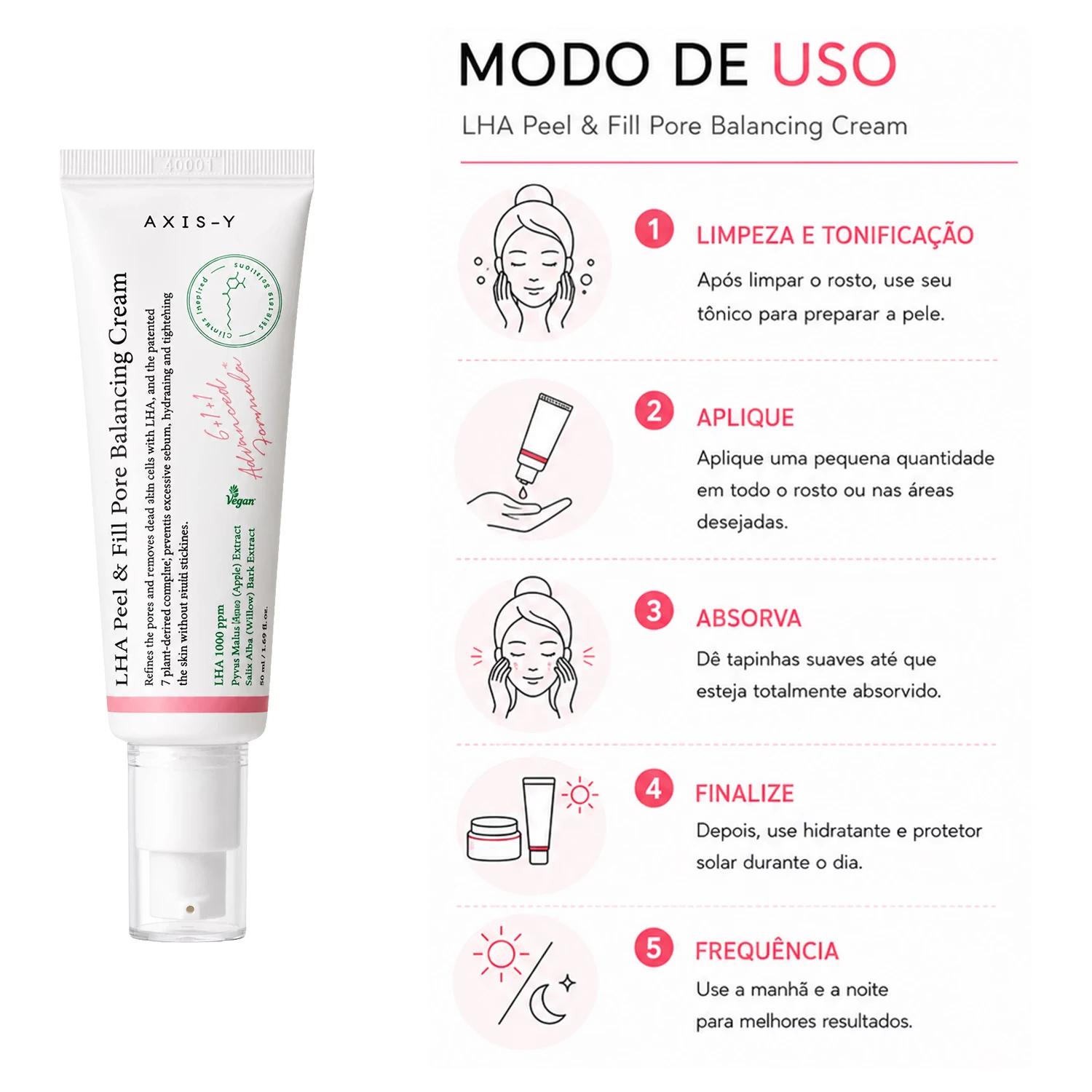 Creme Axis-Y LHA Peel & Fill Pore Balancing 50ml - Imagen 4