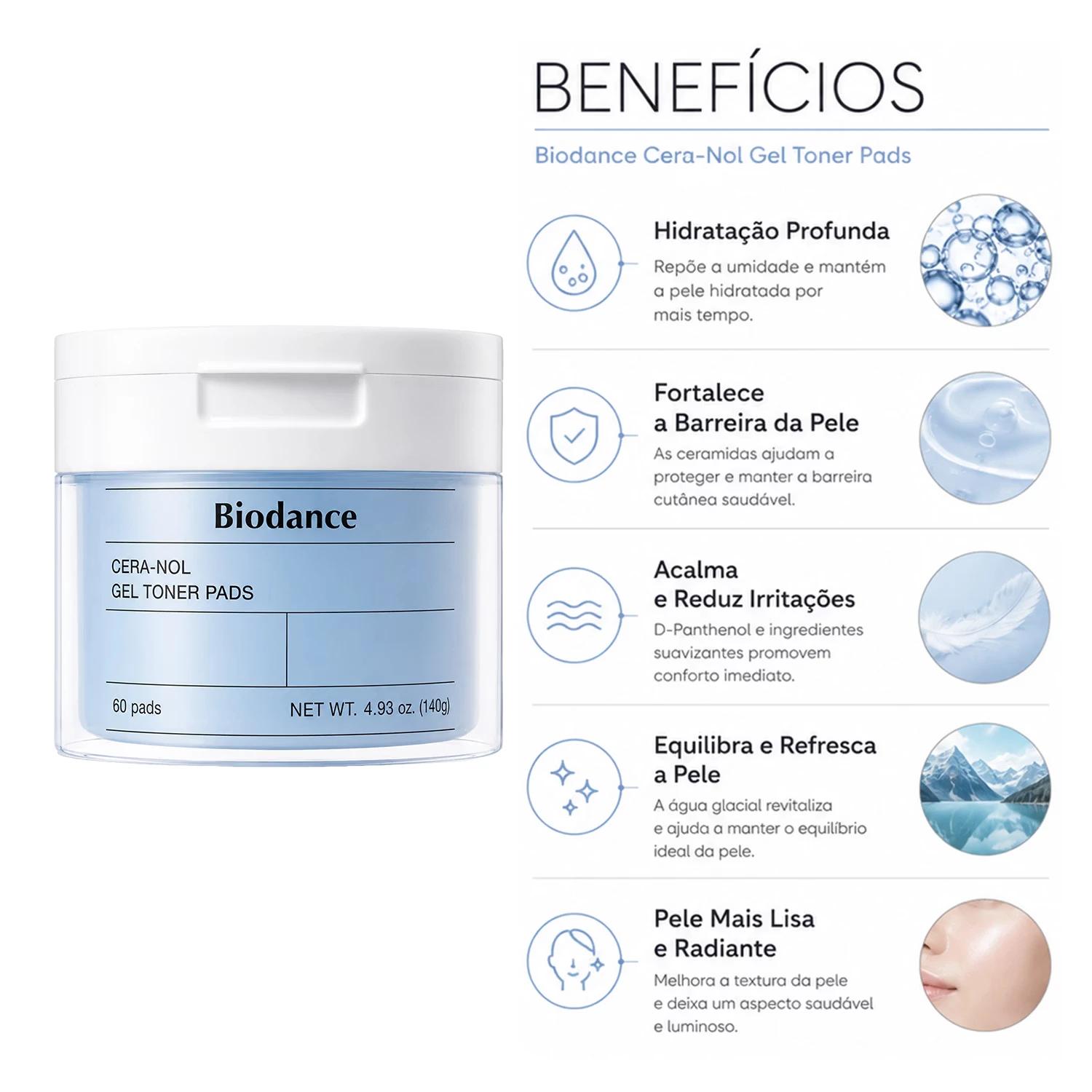 Máscara Para Contorno Dos Ojos Biodance Cera-nol Gel Toner - 60 Unidades - Imagen 3