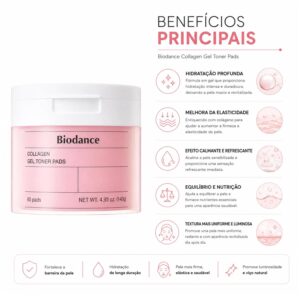 Pads Faciais Biodance Collagen Gel Toner 60 Unidades - Imagen 3