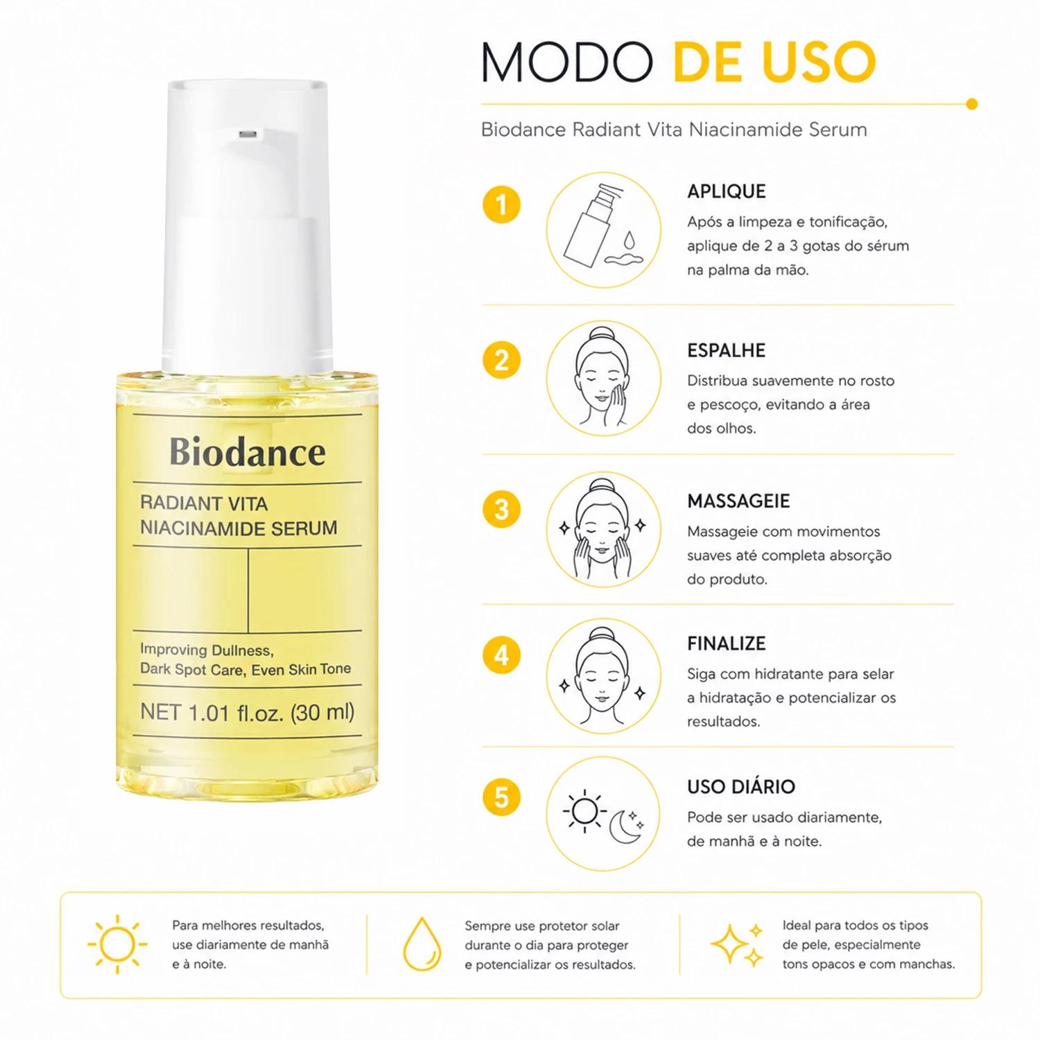 Sérum Biodance Radiant Vita Niacinamide 30ml - Imagen 4