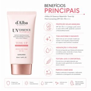 Protector Solar D’alba Waterfull Tone-up Sun Cream 50ml - Imagen 3