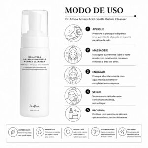 Espuma De Limpieza Facial Dr. Althea Amino Acid Gentle Bubble Cleanser 140ml - Imagen 4