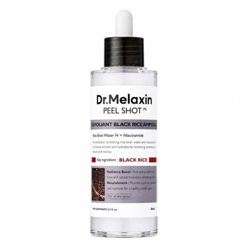 Ampola Exfoliante De Arroz Negro Dr. Melaxin Peel Shot 80ml