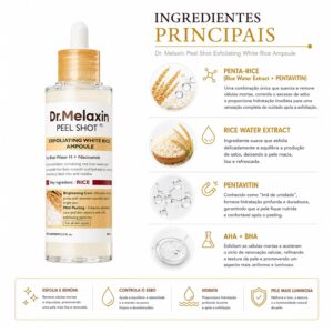 Esfoliante Facial Dr. Melaxin Peel Shot Exfoliating White Rice Ampoule 80ml - Imagen 2
