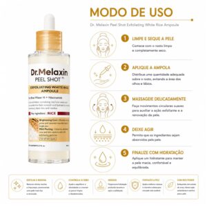 Esfoliante Facial Dr. Melaxin Peel Shot Exfoliating White Rice Ampoule 80ml - Imagen 4