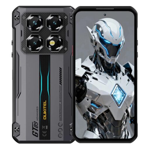 Smartphone Oukitel WP60 5G 512GB 12GB RAM Dual SIM Tela 7.2" - Preto