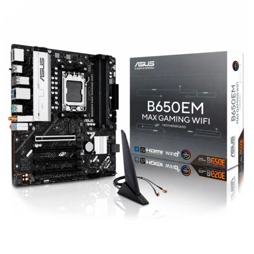 Placa Madre Asus B650em Max Gaming Wifi Ddr5 Socket Am5 Chipset Amd B650 Micro Atx