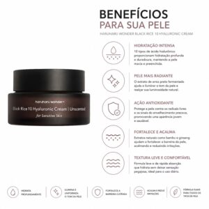 Creme Haruharu Wonder Black Rice 10 Hyaluronic Uncented 50ml - Imagen 3