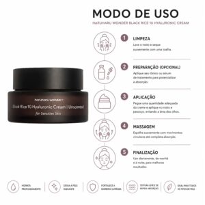 Creme Haruharu Wonder Black Rice 10 Hyaluronic Uncented 50ml - Imagen 4