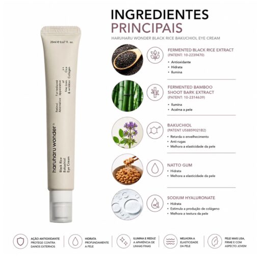 Alternative view of Creme para Olhos Haruharu Wonder Black Rice Bakuchiol 20ml