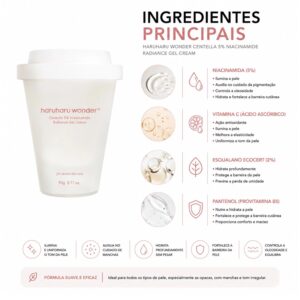 Creme Facial em Gel Haruharu Wonder Centella 5% Niacinamide Radiance 90g - Imagen 2