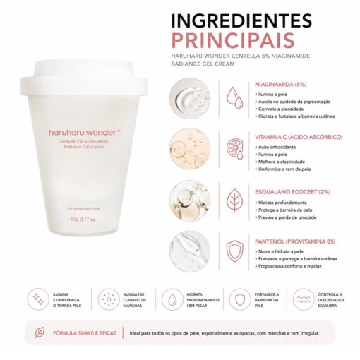 Alternative view of Creme En Gel Haruharu Wonder Centella 5% Niacinamide Radiance 90g