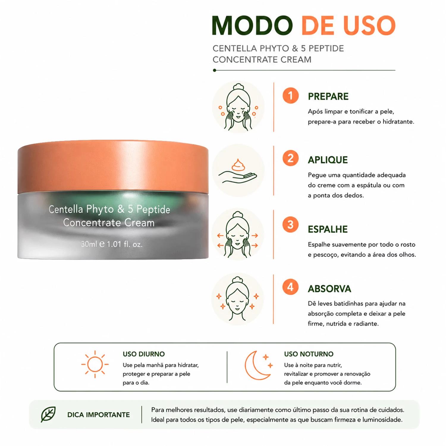 Creme Facial Haruharu Wonder Centella Phyto & 5 Peptide Concentrate 30ml - Imagen 4