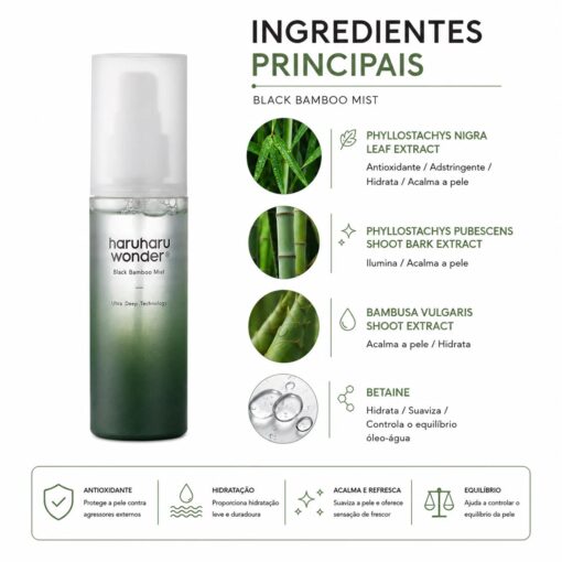Alternative view of Bruma Haruharu Wonder Black Bamboo Mist 80ml