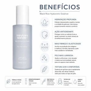 Esencia Facial Haruharu Wonder Black Rice Hyaluronic 50ml - Imagen 3