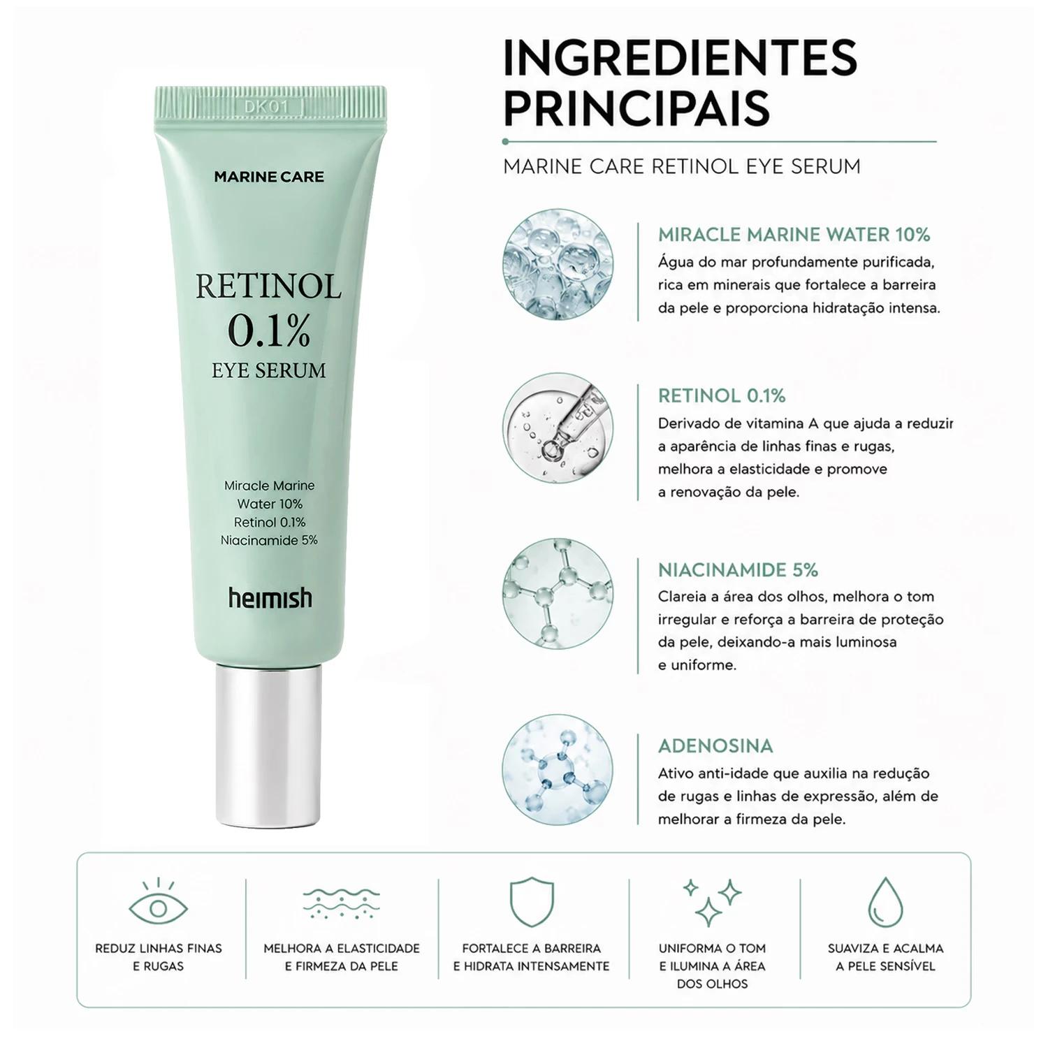 Sérum Heimish Marine Care Retinol Eye 30ml - Imagen 2