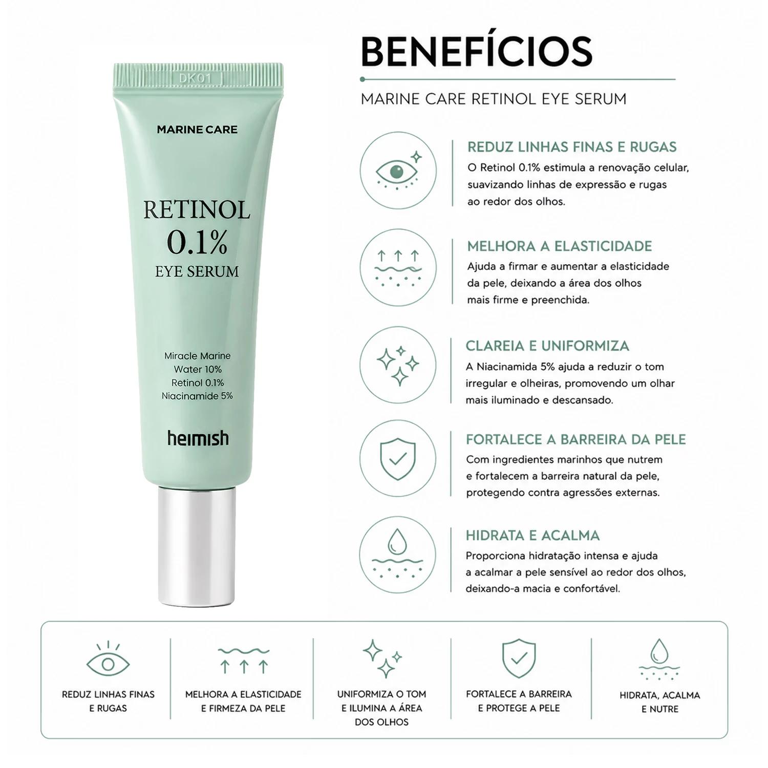 Sérum Heimish Marine Care Retinol Eye 30ml - Imagen 3