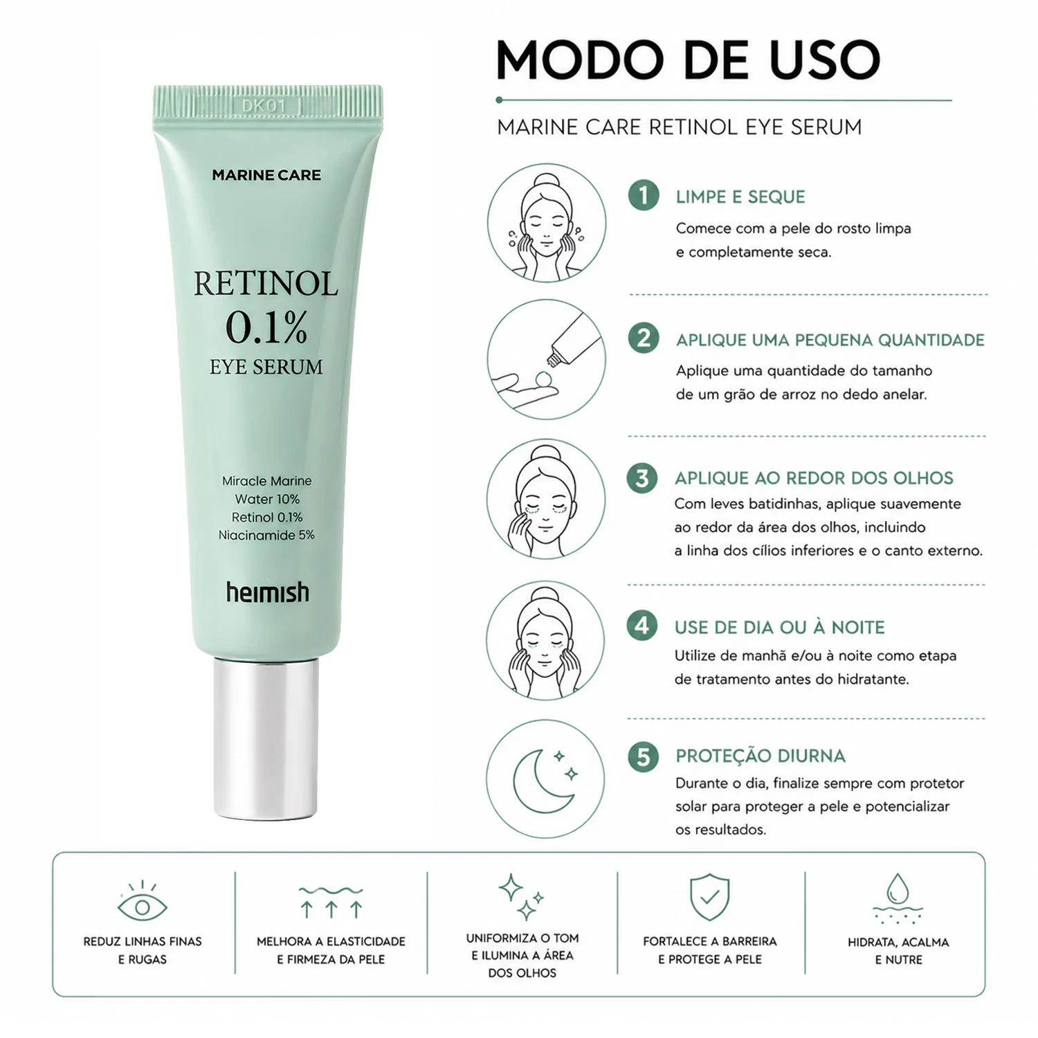 Sérum Heimish Marine Care Retinol Eye 30ml - Imagen 4