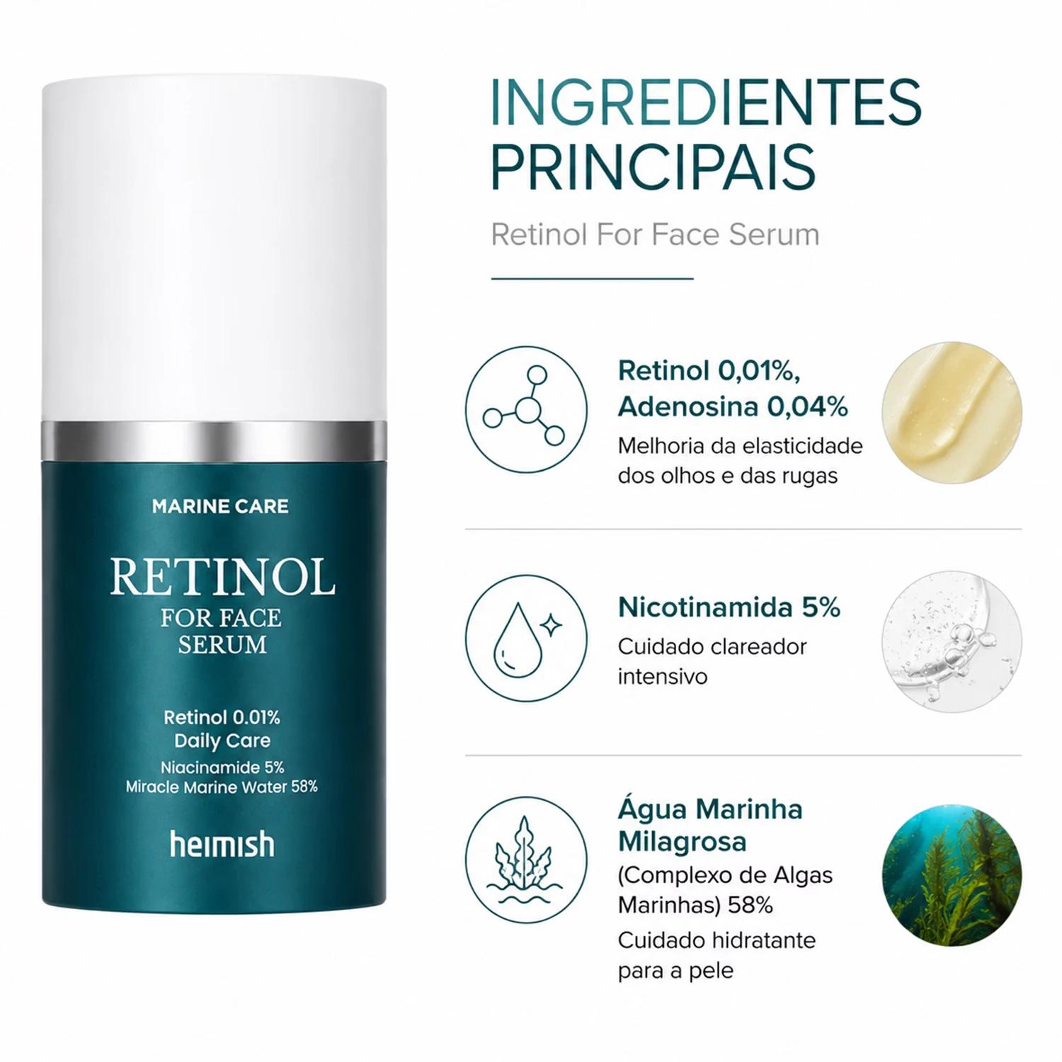 Sérum Heimish Marine Care Retinol For Face 50ml - Imagen 3
