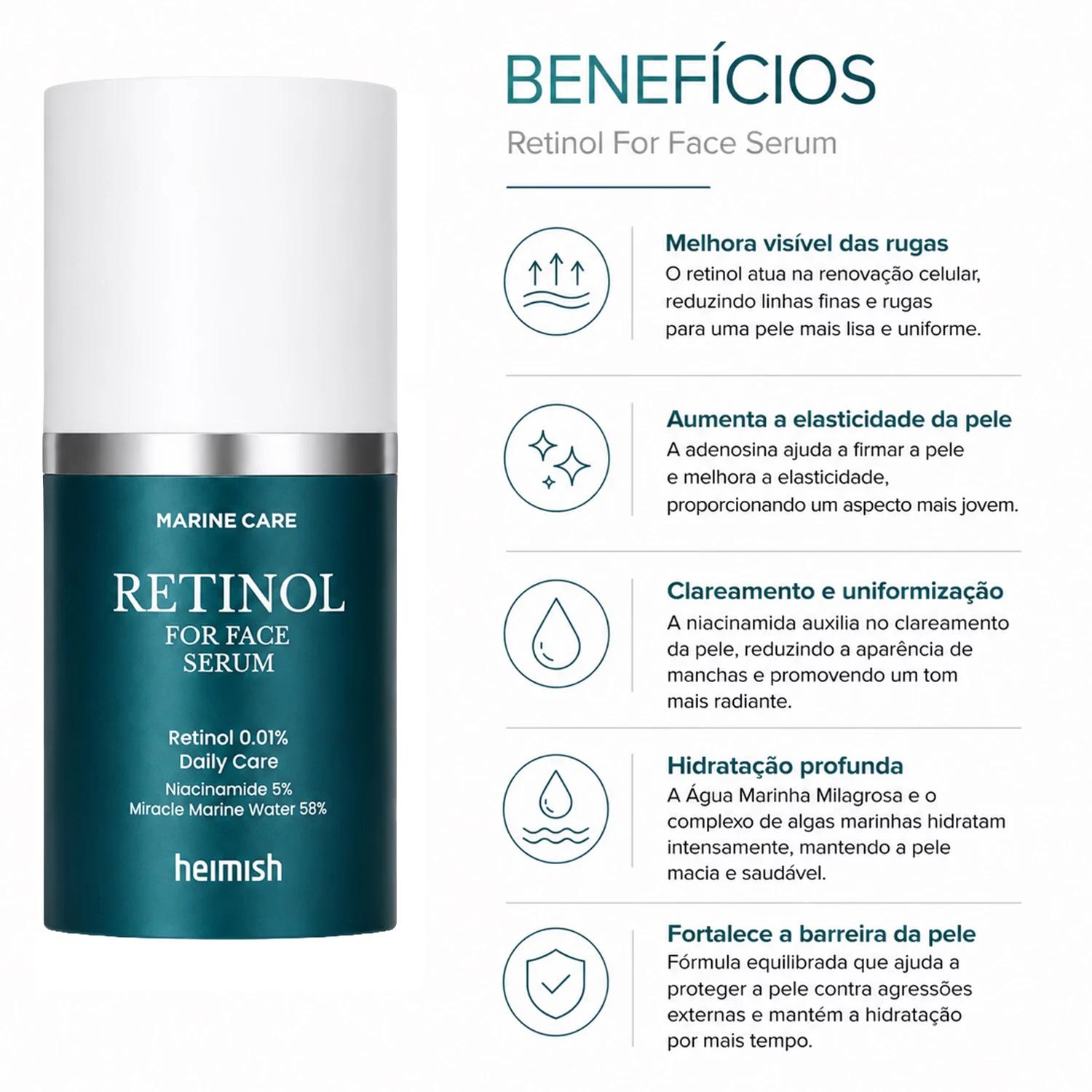 Sérum Heimish Marine Care Retinol For Face 50ml - Imagen 4