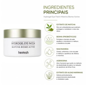 Máscara para Contorno dos Olhos Heimish Matcha Biome Hydrogel Eye Patch - 60 Unidades - Imagen 2