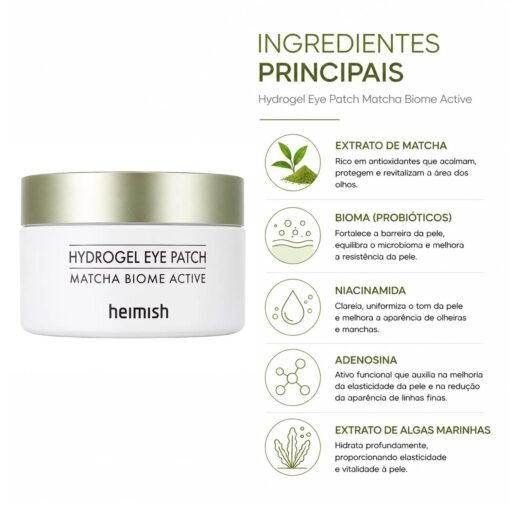Alternative view of Máscara para Contorno dos Olhos Heimish Matcha Biome Hydrogel Eye Patch - 60 Unidades