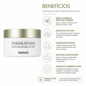 Máscara para Contorno dos Olhos Heimish Matcha Biome Hydrogel Eye Patch - 60 Unidades - Imagen 3