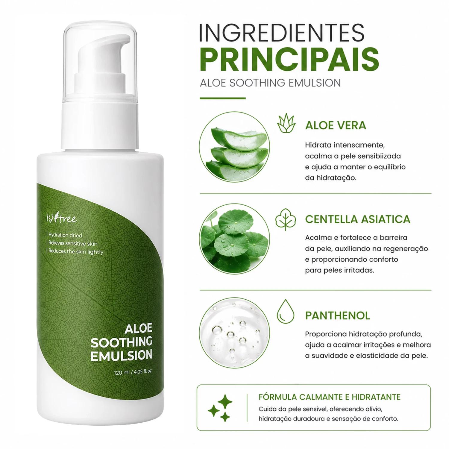 Emulsión Facial Isntree Aloe Soothing Emulsion 120ml - Imagen 2