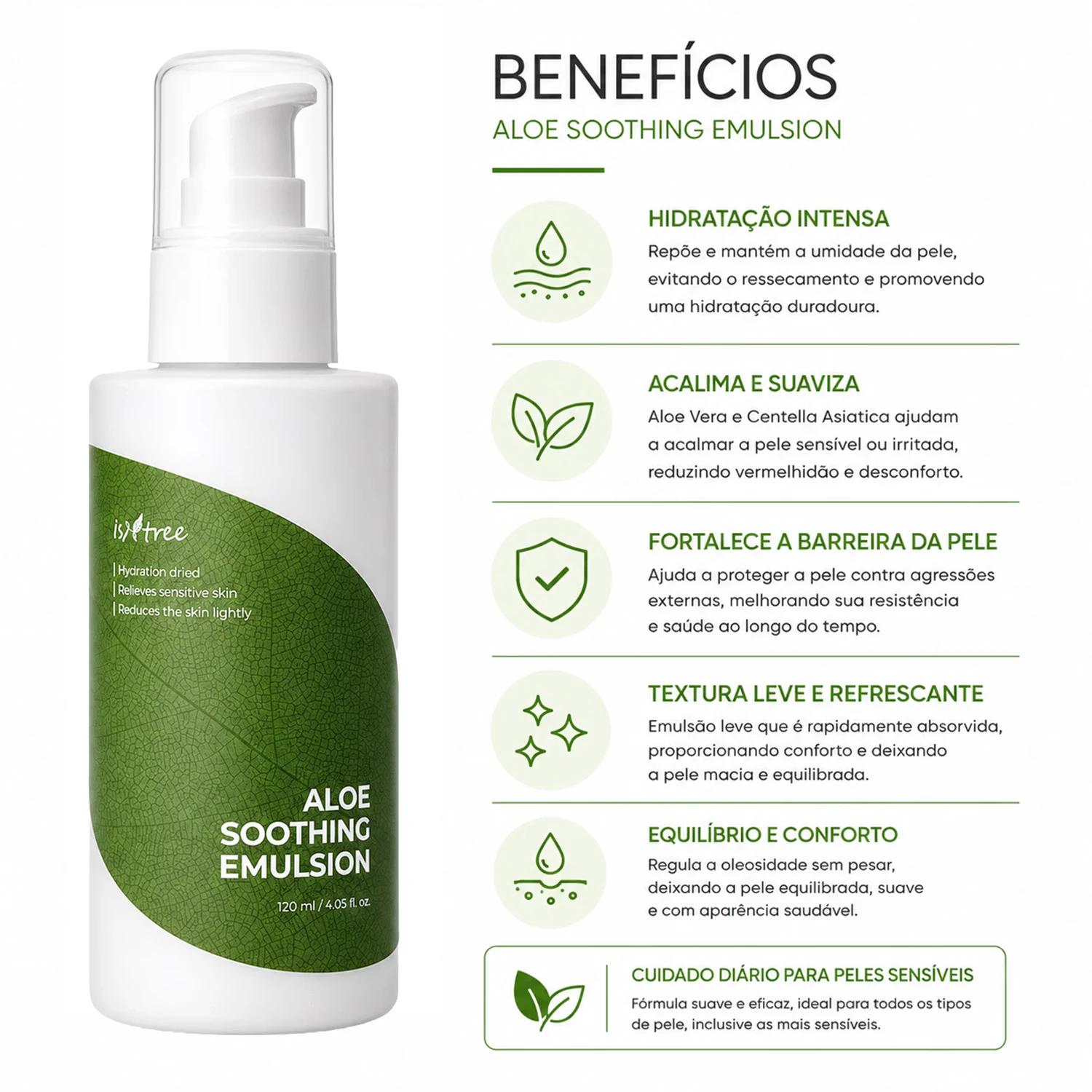 Emulsión Facial Isntree Aloe Soothing Emulsion 120ml - Imagen 3