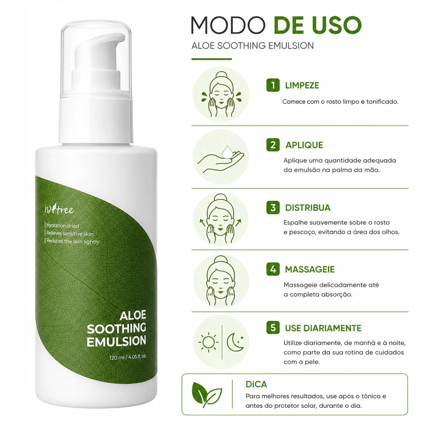 Emulsión Facial Isntree Aloe Soothing Emulsion 120ml - Imagen 4
