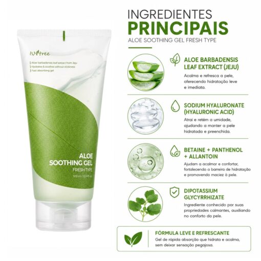 Alternative view of Gel Calmante Corporal Isntree Aloe Soothing Gel Fresh Type 300ml
