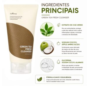 Gel De Limpieza Isntree Green Tea Fresh Cleanser 120ml - Imagen 2