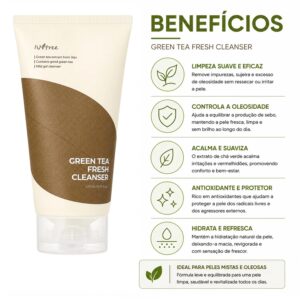 Gel De Limpieza Isntree Green Tea Fresh Cleanser 120ml - Imagen 3