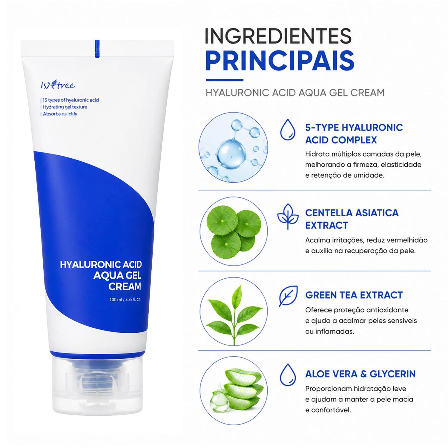 Creme Isntree Hyaluronic Acid Aqua Gel 100ml - Imagen 2