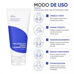 Espuma Facial Isntree Hyaluronic Acid Low Ph Cleansing Foam 150ml - Imagen 4