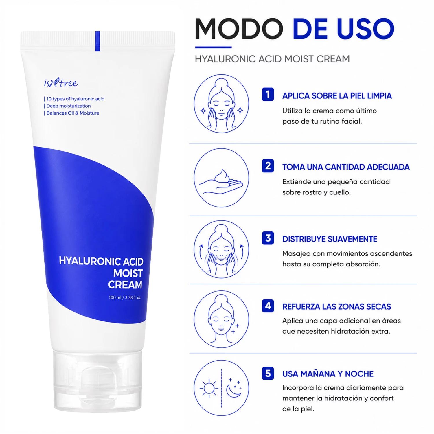Creme Facial Isntree Hyaluronic Acid 100ml - Imagen 4