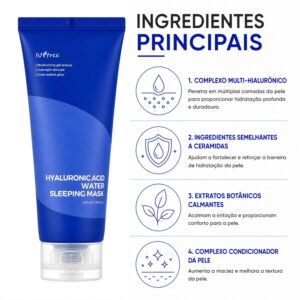 Máscara Facial Isntree Hyaluronic Acid Water Sleeping Mask 100ml - Imagen 2