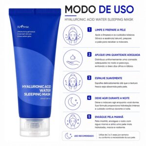 Máscara Facial Isntree Hyaluronic Acid Water Sleeping Mask 100ml - Imagen 4
