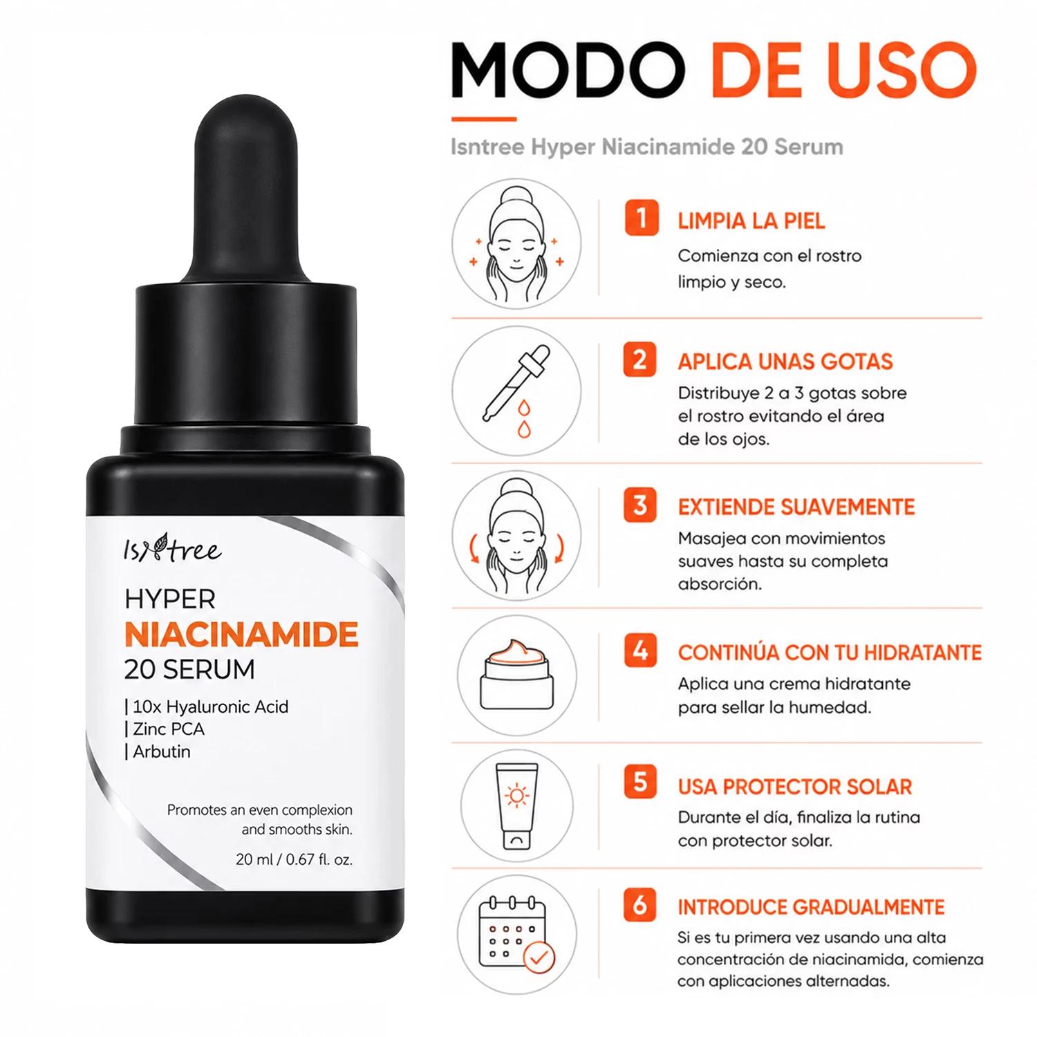 Sérum Facial Isntree Hyper Niacinamide 20 20ml - Imagen 4