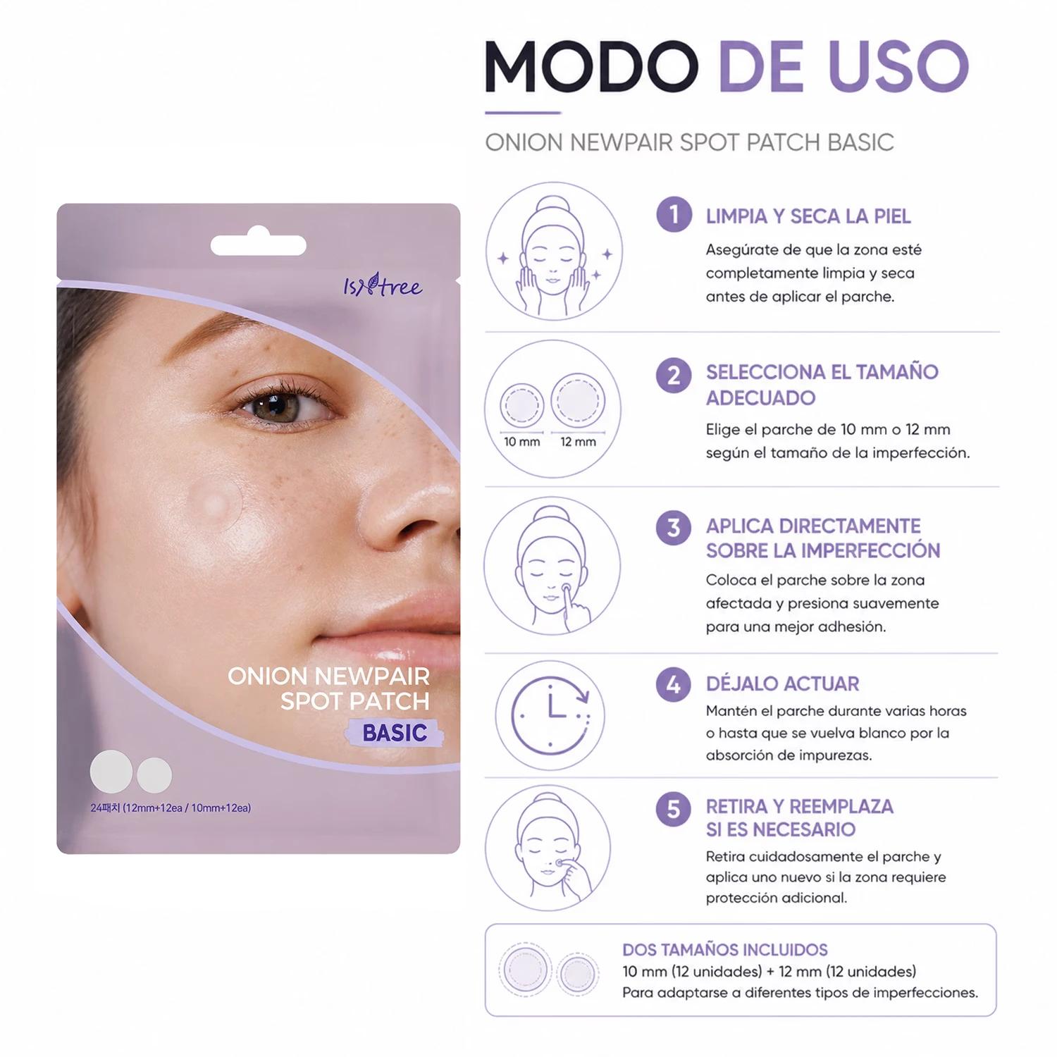 Adhesivo Para Acne Isntree Onion Newpair Spot Patch - 24 Unidades - Imagen 4