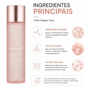 Tónico Facial Medicube Triple Collagen Toner 4.0 140ml - Imagen 2