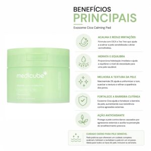 Pads Faciais Medicube Exosome Cica 100 Unidades - Imagen 3